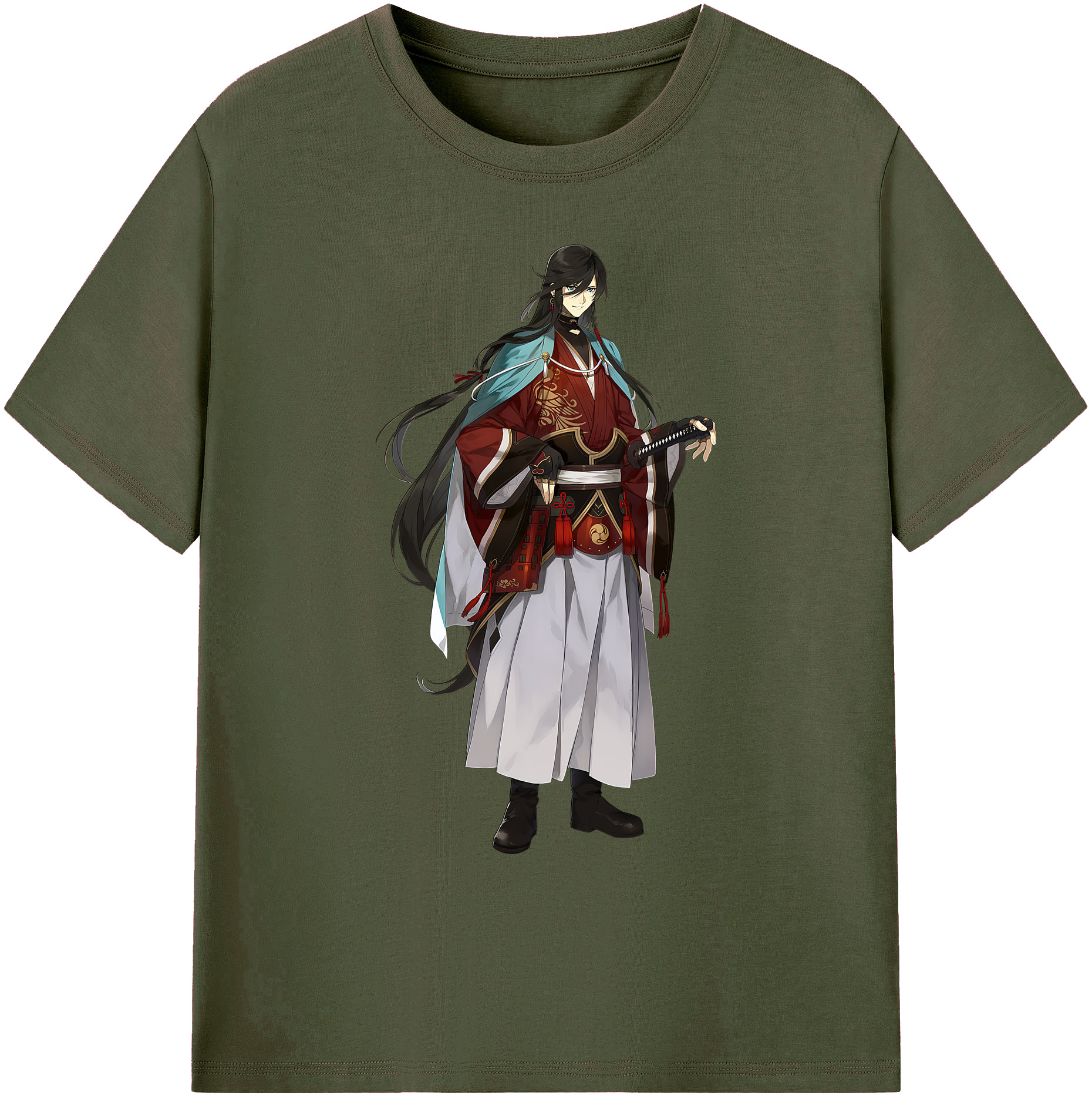 （画像用） 刀剣乱舞 Touken Ranbu 綿100％ メンズ半袖Tシャツ｜肌触りやわらか＆通気性